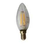 FILAMENT BULB (CANDLE) CLEAR LED 4W E14