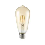 FILAMENT BULB (TEARDROP) CLEAR 8W E27