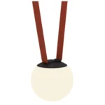 Belt Globe Pendant Black